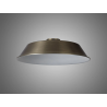 Anya Round 35cm Metal Lampshade With Angled Sides, Antique Brass