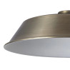 Anya Round 35cm Metal Lampshade With Angled Sides, Antique Brass
