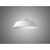 Anya Round 25cm Metal Lampshade With Angled Sides, White