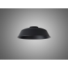 Anya Round 25cm Metal Lampshade With Angled Sides, Black