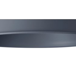 Anya Round 25cm Metal Lampshade With Angled Sides, Cool Grey