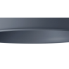 Anya Round 25cm Metal Lampshade With Angled Sides, Cool Grey