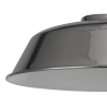 Anya Round 25cm Metal Lampshade With Angled Sides, Chrome