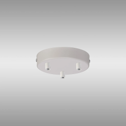 Anya 3 Hole 12cm Canopy/Ceiling Rose Kit White