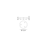 Anya 3 Hole 12cm Canopy/Ceiling Rose Kit White
