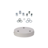 Anya 3 Hole 12cm Canopy/Ceiling Rose Kit White