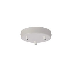 Anya 3 Hole 12cm Canopy/Ceiling Rose Kit White