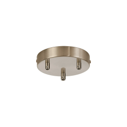 Anya 3 Hole 12cm Canopy/Ceiling Rose Kit Satin Nickel