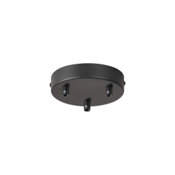 Anya 3 Hole 12cm Canopy/Ceiling Rose Kit Satin Black
