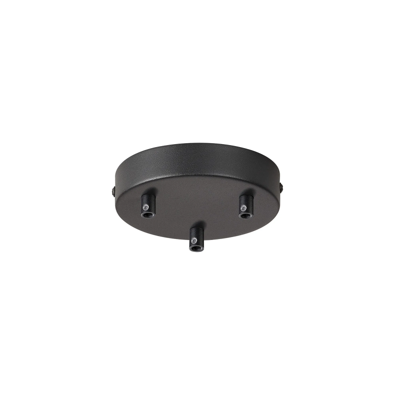 Anya 3 Hole 12cm Canopy/Ceiling Rose Kit Satin Black Anya 3 Hole 12cm Canopy/Ceiling Rose Kit Satin Black