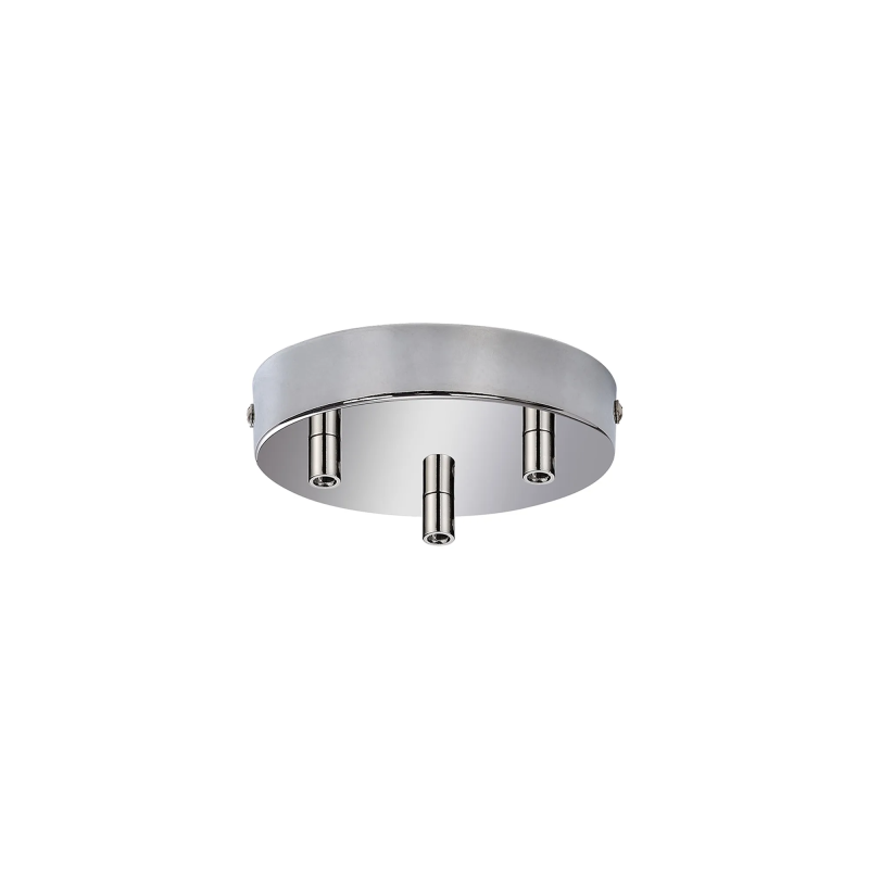 Anya 3 Hole 12cm Canopy/Ceiling Rose Kit Polished Chrome Anya 3 Hole 12cm Canopy/Ceiling Rose Kit Polished Chrome