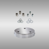 Anya 3 Hole 12cm Canopy/Ceiling Rose Kit Polished Chrome