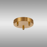 Anya 3 Hole 12cm Canopy/Ceiling Rose Kit Brass