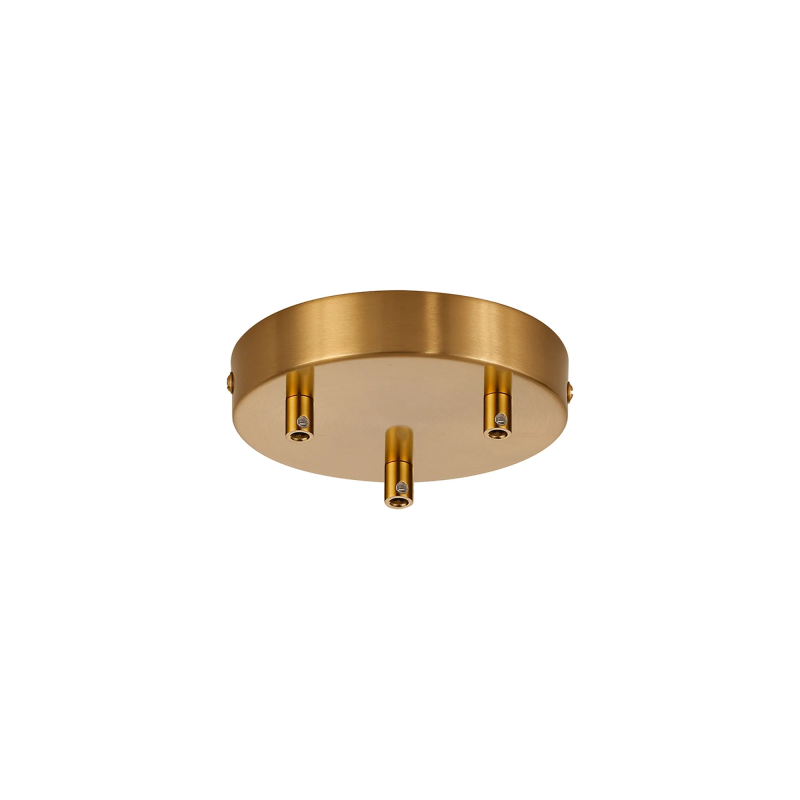Anya 3 Hole 12cm Canopy/Ceiling Rose Kit Brass Anya 3 Hole 12cm Canopy/Ceiling Rose Kit Brass