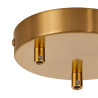 Anya 3 Hole 12cm Canopy/Ceiling Rose Kit Brass