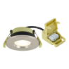 Elegance 5/7W CCT Selectable Fire Rated LED Downlight - Triac Dimmable, Satin Nickel