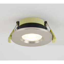 Elegance 5/7W CCT Selectable Fire Rated LED Downlight - Triac Dimmable, Satin Nickel