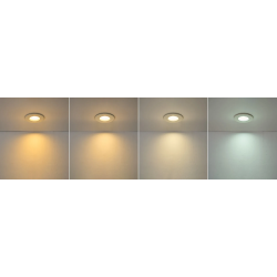 Elegance 5/7W CCT Selectable Fire Rated LED Downlight - Triac Dimmable, Matt Black