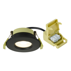 Elegance 5/7W CCT Selectable Fire Rated LED Downlight - Triac Dimmable, Matt Black
