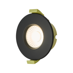 Elegance 5/7W CCT Selectable Fire Rated LED Downlight - Triac Dimmable, Matt Black