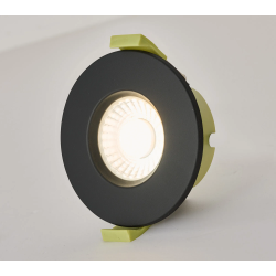 Elegance 5/7W CCT Selectable Fire Rated LED Downlight - Triac Dimmable, Matt Black