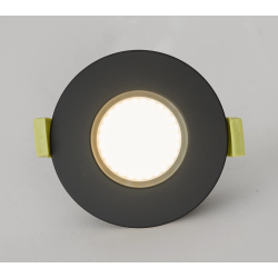 Elegance 5/7W CCT Selectable Fire Rated LED Downlight - Triac Dimmable, Matt Black