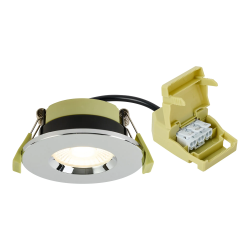 Elegance 5/7W CCT Selectable Fire Rated LED Downlight - Triac Dimmable, Chrome