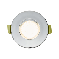 Elegance 5/7W CCT Selectable Fire Rated LED Downlight - Triac Dimmable, Chrome
