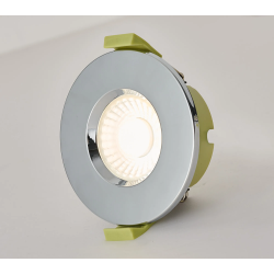 Elegance 5/7W CCT Selectable Fire Rated LED Downlight - Triac Dimmable, Chrome