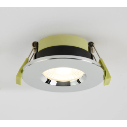 Elegance 5/7W CCT Selectable Fire Rated LED Downlight - Triac Dimmable, Chrome