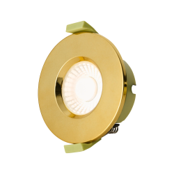 Elegance 5/7W CCT Selectable Fire Rated LED Downlight - Triac Dimmable, Brass Gold