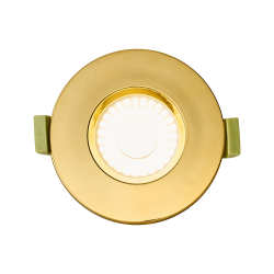 Elegance 5/7W CCT Selectable Fire Rated LED Downlight - Triac Dimmable, Brass Gold