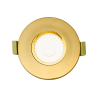 Elegance 5/7W CCT Selectable Fire Rated LED Downlight - Triac Dimmable, Brass Gold