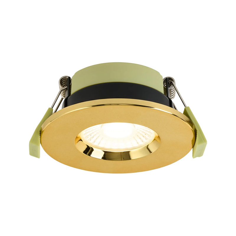 Elegance 5/7W CCT Selectable Fire Rated LED Downlight - Triac Dimmable, Brass Gold Elegance 5/7W CCT Selectable Fire Rated LED Downlight - Triac Dimmable, Brass Gold