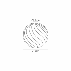 Sunstone Semi Flush Light, 5 Light G9, Satin Black/Clear Swirl Round Glass Shade