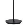 Sunstone Floor Lamp, 4 Light G9, Satin Black/Smoke Ribbed Round Glass Shade