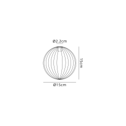 Sunstone Semi Flush Light, 8 Light G9, Satin Nickel/Light Iridescent Segment Round Globe Glass Shade