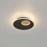 Eclipse Aura 23cm Ceiling/Wall Light, 18W LED, 3000K, 1800lm, Black/Gold