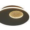 Eclipse Aura 23cm Ceiling/Wall Light, 18W LED, 3000K, 1800lm, Black/Gold