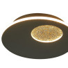 Eclipse Aura 23cm Ceiling/Wall Light, 18W LED, 3000K, 1800lm, Black/Gold