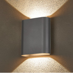 TerraLux Outdoor Wall Lights | IP65 LED Lighting in Anthracite & Cacao