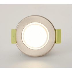 Zenith 4W, Triac Dimmable 4CCT LED Fire Rated Downlight, Satin Nickel