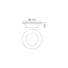 Zenith 4W, Triac Dimmable 4CCT LED Fire Rated Downlight, Satin Nickel