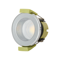 Zenith 4W, Triac Dimmable 4CCT LED Fire Rated Downlight, Chrome