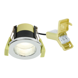 Zenith 4W, Triac Dimmable 4CCT LED Fire Rated Downlight, Chrome
