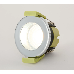 Zenith 4W, Triac Dimmable 4CCT LED Fire Rated Downlight, Chrome