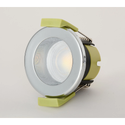 Zenith 4W, Triac Dimmable 4CCT LED Fire Rated Downlight, Chrome
