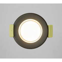 Zenith 4W, Triac Dimmable 4CCT LED Fire Rated Downlight, Black
