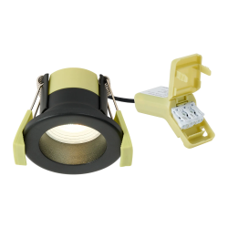 Zenith 4W, Triac Dimmable 4CCT LED Fire Rated Downlight, Black
