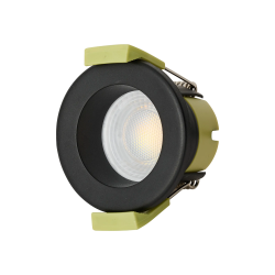 Zenith 4W, Triac Dimmable 4CCT LED Fire Rated Downlight, Black